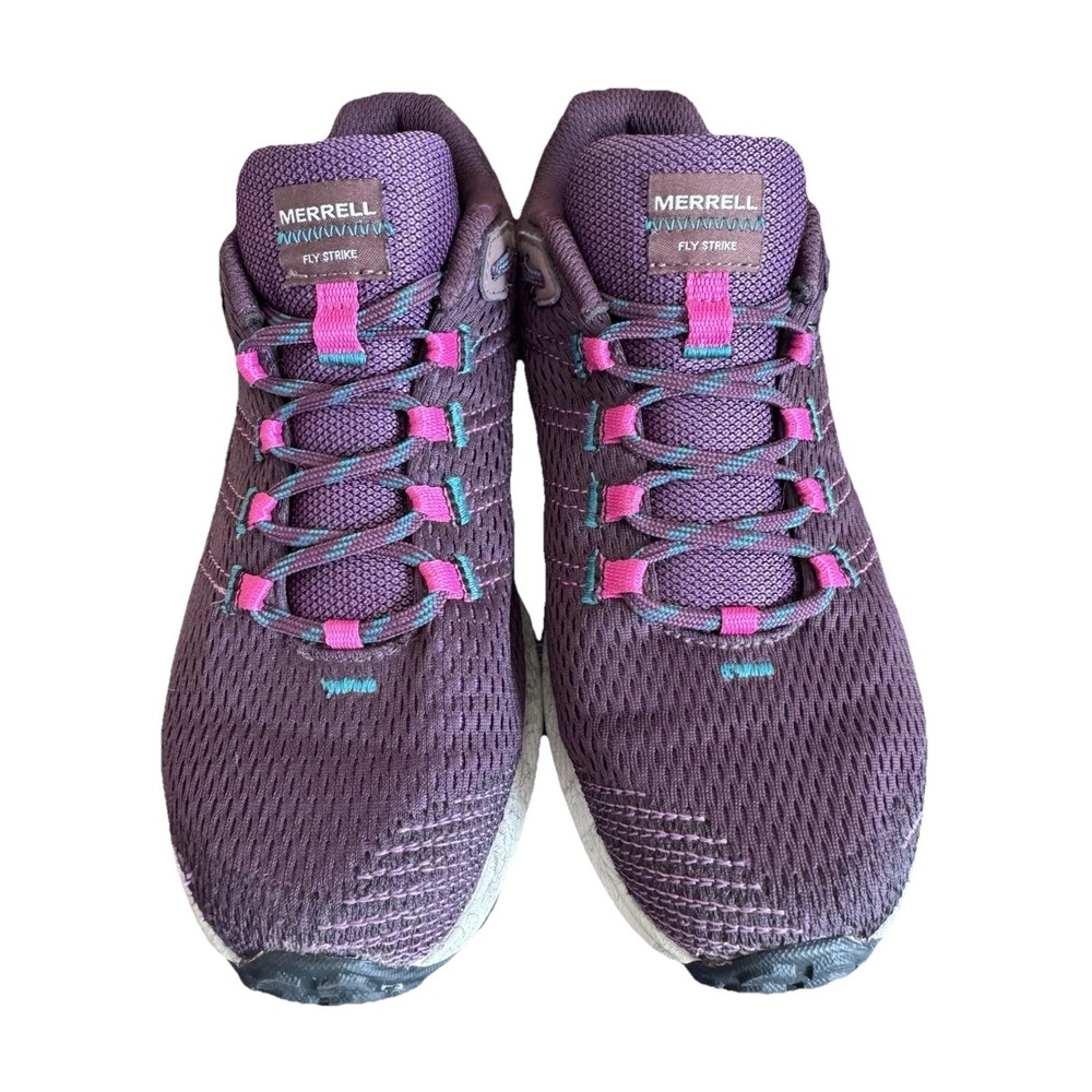 Merrell Fly Strike Light Trail Run Hike Shoe Burgundy Women's Sz 8 - J067064 - Picture 2 of 10